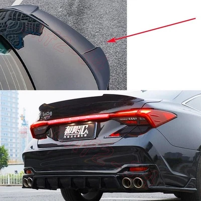 Para Coche 19-2022 Toyota Avalon ABS Negro Brillante Trasero Trasero Alerón Labio Ala Foto 1 de 4