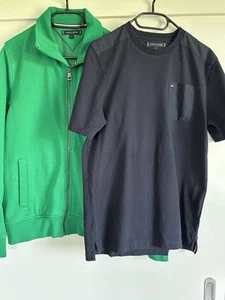 Tommy Hilfiger Herren M Strickjacke Cardigan Zipper + gratis t-Shirt m - Bild 1 von 4