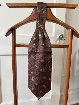 Cordones Naranja Pato Seda Corbata Ascot Foto 1 de 4