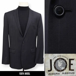 JOE JOSEPH ABBOUD mens charcoal plaid SLIM sport coat suit jacket blazer 44 XL - Picture 1 of 15
