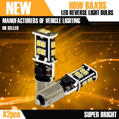 BAX9S H6W 14 SMD Passat CC Bmw F30 LED Sidelight Reverse Canbus Bulbs Error Free - Image 1 of 4