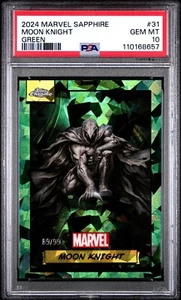 2024 TOPPS CHROME MARVEL SAPPHIRE EDITION #31 MOON KNIGHT /99 - Imagen 1 de 3