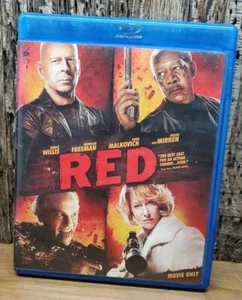 Red (Blu-ray, 2011) Bruce Willis Morgan Freeman John Malkovich Helen Mirren - Picture 1 of 3