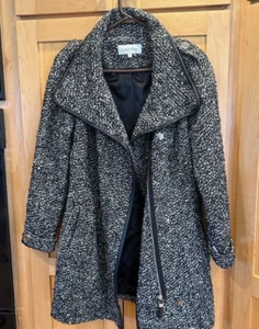 Calvin Klein wool blend tweed coat. Women’s size 8 - Picture 1 of 9