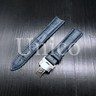 22mm Blue Leather Watch Strap With Deployment Clasp - Fits TAG Heuer Monaco, 2-Piece 8 thumbnail image
