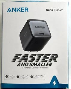 Anker - Chargeur USB-C Nano II 45W PPS pour Galaxy S24/S23,Phone 16/15/14/13 - Photo 1 sur 3