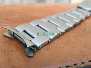 19mm Solid Stainless Steel Rivet Type Replacement Bracelet For Vintage Watches - Picture 1 of 11