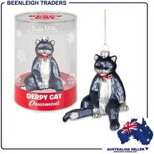 Archie McPhee - DERPY CAT GLASS CHRISTMAS TREE ORNAMENT - Brand New