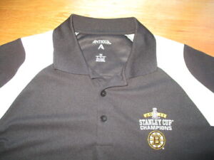 2011 Stanley Cup Champions BOSTON BRUINS (MED) Polo Shirt PATRICE BERGERON
