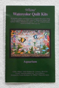 KIT EDREDÓN - CONNIE RODRIGUES - CAPRICHOS ACUARELA "ACUARIO" 2001 CON TELA - ¡NUEVO! - Imagen 1 de 4