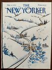 New Yorker Magazine Vtg Cover Only  December 8 1986 Arthur Getz Mountain Village