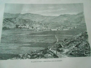 Gravure 1877 - Monténégro Vue générale de Cettigné - Picture 1 of 1