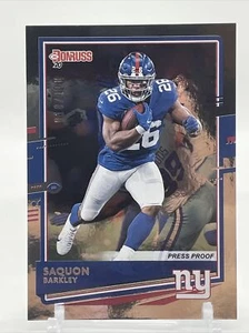 2020 Donruss Football Sequon Barkley Silver Press Proof #184 /100 Numbered #’d - Picture 1 of 3