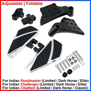 Para Indian Roadmaster, Challenger, Chieftain - Tableros de piso traseros plegables cromados - Imagen 1 de 16