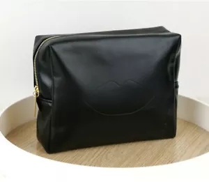 1x YSL Beauty Black "Lip" Makeup Cosmetics Bag / Pouch / Clutch / Case Brand New - Picture 1 of 9