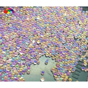 New 100000pcs Glass Khaki bright AB Micro Beads small No Hole 0.6-0.8mm Nail Art - Picture 1 of 5