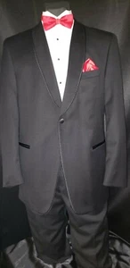 Stunning Men's Joseph Abboud Black Satin Edge Shawl Tuxedo Dinner jacket TUXXMAN - Picture 1 of 6