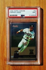 1996 Topps Chrome #52 CHIPPER JONES Atlanta Braves - PSA 9 MINT