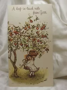 HOLIDAY Seasonal CARD Keep In Touch Gerri BLANK GIFT Greeting Post Vintage - Picture 1 of 4