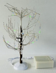 Dept 56 Christmas Village Accessories Lit Winters Frost Bare Branch Tree 6007699 - Picture 1 of 7