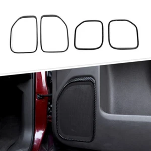Door iNNER Speaker Frame Cover Trim For Chevy Silverado/GMC Sierra 14-18 Carbon - Picture 1 of 9