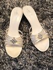 BRAND NEW - MELBO COUTURE SATIN IVORY WEDDING BRIDAL SHOES - 38 1/2 5.5 