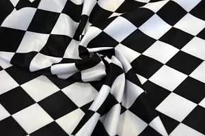 Harlequin Satin Fabric by the Yard | Dull Satin | 60" | Diamond Rhombus Print | - Picture 1 of 6