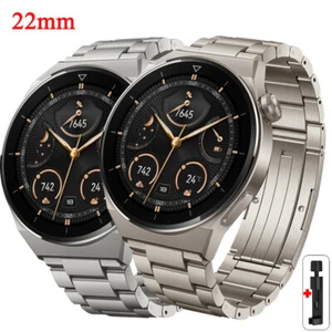 Para Huawei Watch 3Pro/GT3/GT2 Correa de aleación de titanio ultraligera Banda de acero 22 mm - Imagen 1 de 22