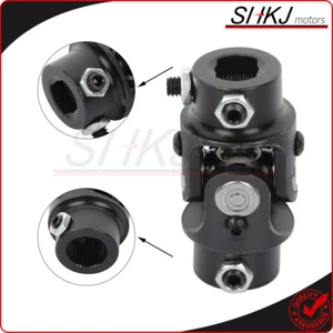 Universal Steering U Joint 3/4 "DD X 13/16-36 Spline Black Single U-Joint Shaft - Imagen 1 de 10