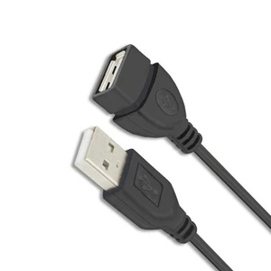 Connectivité Sans Soudure avec Rallonge USB 2 0 Mâle vers Femelle 1m Noir - Photo 1/11