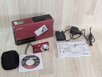 Casio EXILIM ZOOM EX-Z60 6.0MP Digital Camera - Red - Boxed  - Image 1 of 4