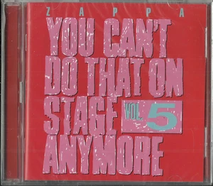 FRANK ZAPPA you can't do that vol 5. 2CD new/sealed 38 tracks Zappa Records #58 - Picture 1 of 3