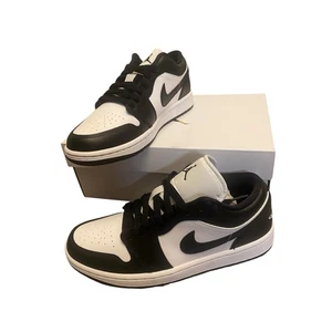 Nike Jordan 1 Low Women White/Black-Black DC0774-101 Panda Size 8 - Picture 1 of 7
