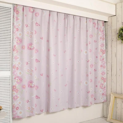 SANRIO my melody 1st grade blackout curtains, set of 2, width 100 x 110cm length - Image 1 of 4