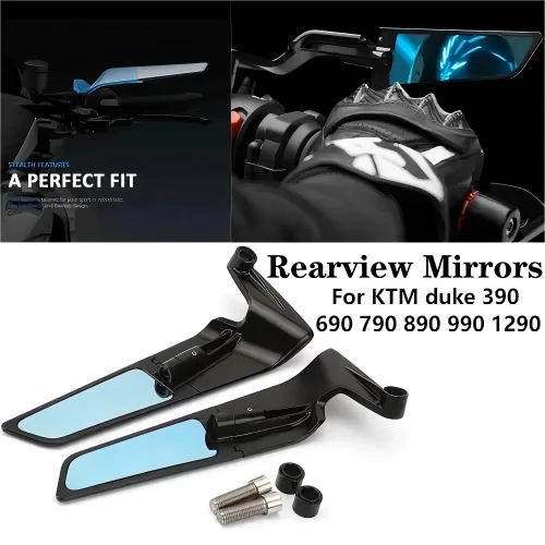 Espejo retrovisor sigiloso moto nuevo para KTM duke 390 690 790 890 990 1290 Foto 1 de 4