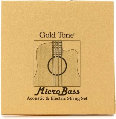 Gold Tone MBS-BL MicroBass Thunderblack Rubber/Polymer Strings - Image 1 of 3