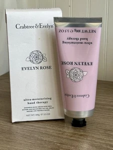 Crabtree & Evelyn Evelyn Rose Hand Therapy Cream 3.5oz 100g NIB READ MBC 10 - Picture 1 of 2
