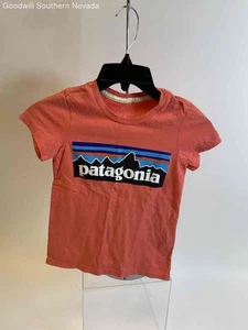 Patagonia Boys Pink T-Shirt - Size XS (5-6) - Picture 1 of 4
