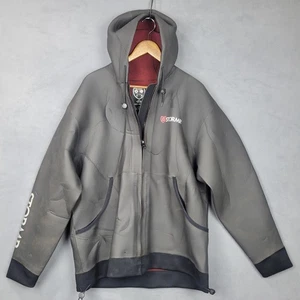Giacca Stormr Uomo XL Nero Neoprene Impermeabile Antivento con Cappuccio Attrezzatura da Pesca - Foto 1 di 12