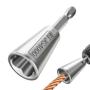 1* Herramienta de pelado y torsión de cables Taladro eléctrico Pelacables Cable Tuerca Twister - Imagen 1 de 10