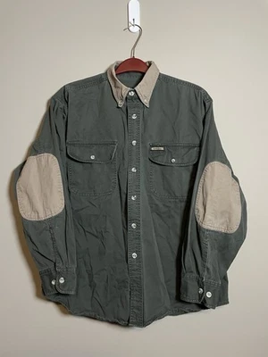 Camisa Remington Ropa Exterior Manga Larga Botón Para Hombre L Verde Tostado (G80) Foto 1 de 4