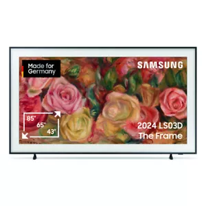Samsung GQ43LS03DAUXZG The Frame 2024 108cm 43 Zoll 4K UHD QLED Fernseher Smart - Bild 1 von 7