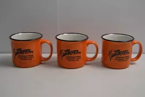 2 Z107.7 Joshua Tree Community Radio Coffee Mugs Cups Orange Speckle Desert - Picture 1 of 18
