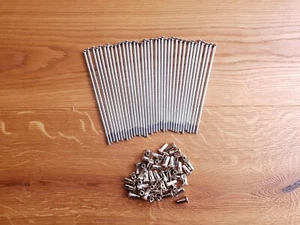 NEW CHROME Spokes BMW R75/6 R90/6 R60/7 R80/7 R90S REAR WHEEL 40 Pcs + Nipples  - Imagen 1 de 5