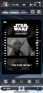 Topps Star Wars Digital Card Trader Black & White Film Quote Friday Fail Award - Picture 1 of 1