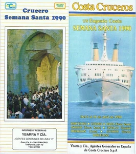 CRUISE SHIP FOLDOUT BROCHURE EUGENIO COSTA HOLYWEEK 1990. DECK PLA. - Imagen 1 de 2
