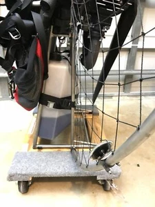 Frame Mounted Fuel Mirror for PPG Paramotor Powered Paraglider Retractable - Picture 1 of 6