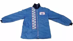60's-70's Vintage Chevrolet Bowtie Racing Jacket GM Large Size Chevy Turtle Neck - Picture 1 of 24