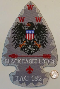 OA BLACK EAGLE LODGE 482 TAC BSA TRANSATLANTIC COUNCIL JACKET PATCH MINT!! - Picture 1 of 2