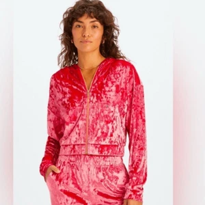 Neuf avec étiquette - Fabletics - Sweat à capuche zippé velours écrasé, taille XL - Photo 1/10
